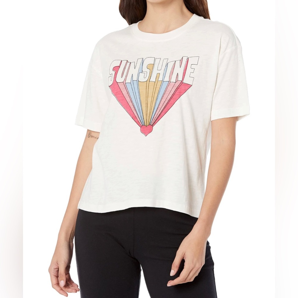 PJ Salvage | Sunshine Rainbow Tee | Oatmeal